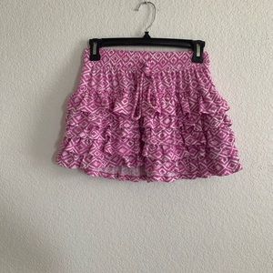 Aeropostale purple geoprint skirt size small